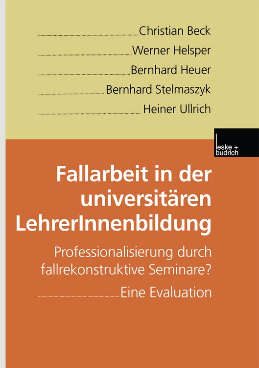 Produktbild: Fallarbeit in der universit&auml;ren LehrerInnenbildung