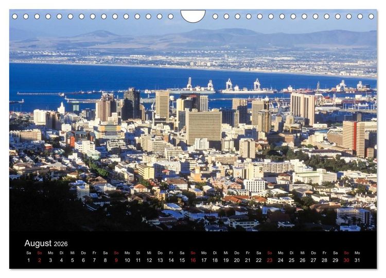 Produktbild: Kapstadt, Winelands und Garden Route (Wandkalender 2026 DIN A4 quer), CALVENDO Monatskalender