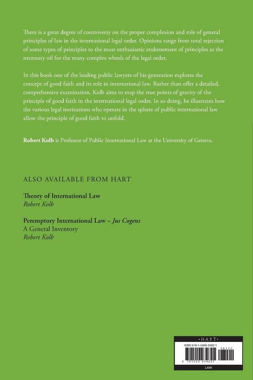 Produktbild: Good Faith in International Law