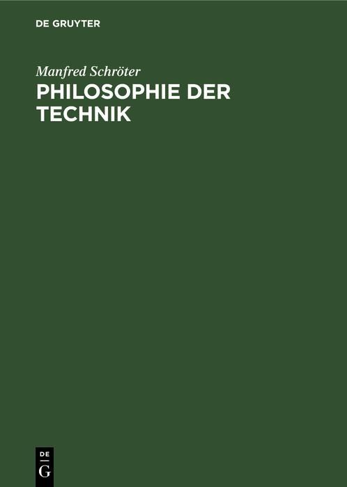 Produktbild: Philosophie der Technik