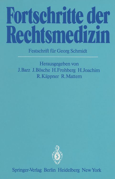 Produktbild: Fortschritte der Rechtsmedizin