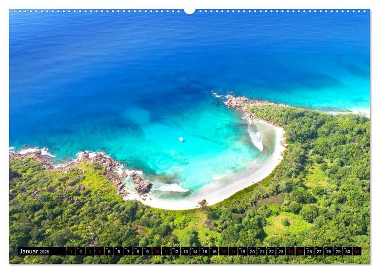 Produktbild: Seychellen Inselblicke (Wandkalender 2026 DIN A2 quer), CALVENDO Monatskalender
