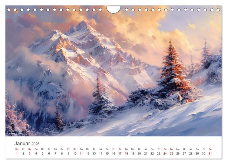 Produktbild: Farben und Licht - Landschaftsmalerei im Jahreskreis (Wandkalender 2026 DIN A4 quer), CALVENDO Monatskalender