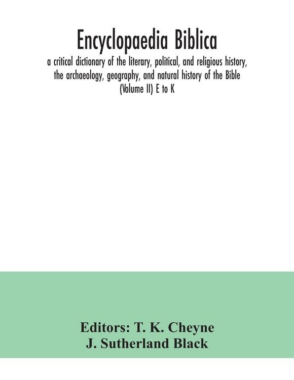 Produktbild: Encyclopaedia Biblica