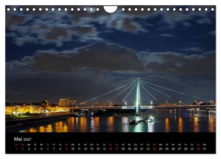 Produktbild: k&ouml;ln dunkelbunt II &ndash; Die Stadt leuchtet! (Wandkalender 2027 DIN A4 quer), CALVENDO Monatskalender
