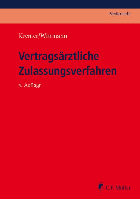 Produktbild: Vertrags&auml;rztliche Zulassungsverfahren
