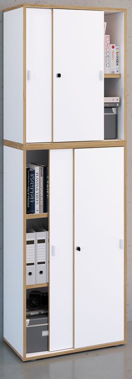 Produktbild: B&uuml;roschrank Aktenschrank Schiebet&uuml;ren Salia 5fach