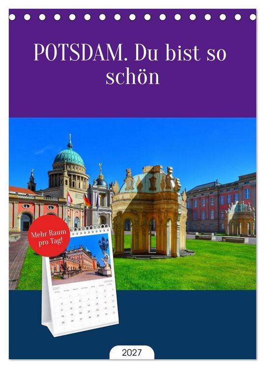 Produktbild: Tischplaner 2027 - POTSDAM. Du bist so sch&ouml;n (A5 Tischkalender zum Aufstellen) CALVENDO
