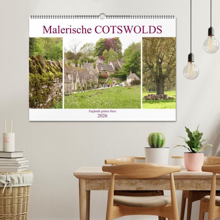 Produktbild: Malerische Cotswolds (Wandkalender 2026 DIN A2 quer), CALVENDO Monatskalender