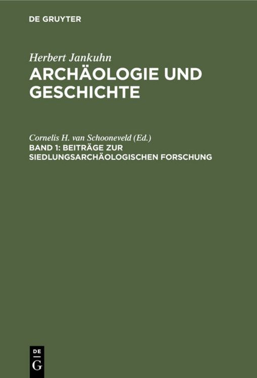 Produktbild: Beitr&auml;ge zur siedlungsarch&auml;ologischen Forschung