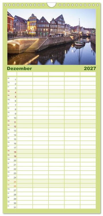 Produktbild: Familienplaner 2027 - Elbetal Nord - Radland Deutschland mit 5 Spalten (Wandkalender, 21 x 45 cm) CALVENDO
