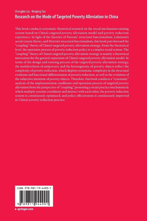 Produktbild: Research on the Mode of Targeted Poverty Alleviation in China