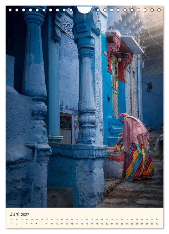 Produktbild: Stra&szlig;enleben in Rajasthan (Wandkalender 2027 DIN A4 hoch), CALVENDO Monatskalender