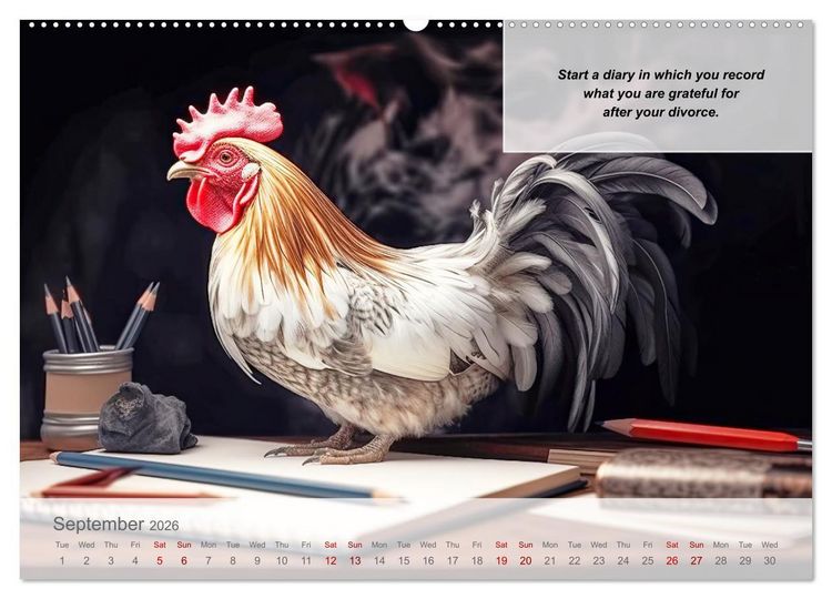 Produktbild: Positive new start after divorce (High Quality Premium Wall Calendar 2026 DIN A2 landscape),CALVENDO 12 Month Wall Calendar