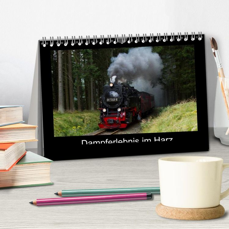 Produktbild: Dampferlebnis im Harz (Tischkalender 2026 DIN A5 quer), CALVENDO Monatskalender
