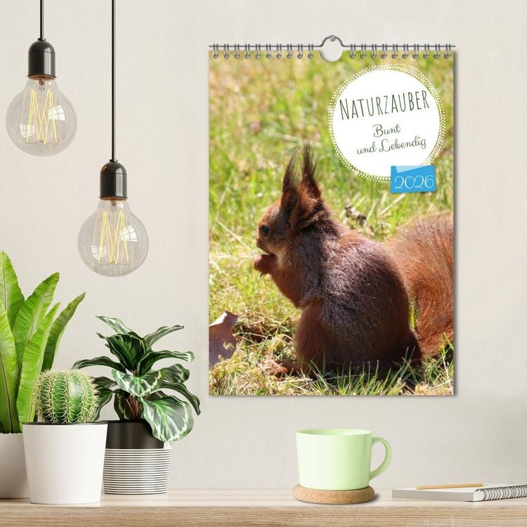 Produktbild: Naturzauber - Bunt und Lebendig (Wandkalender 2026 DIN A4 hoch), CALVENDO Monatskalender
