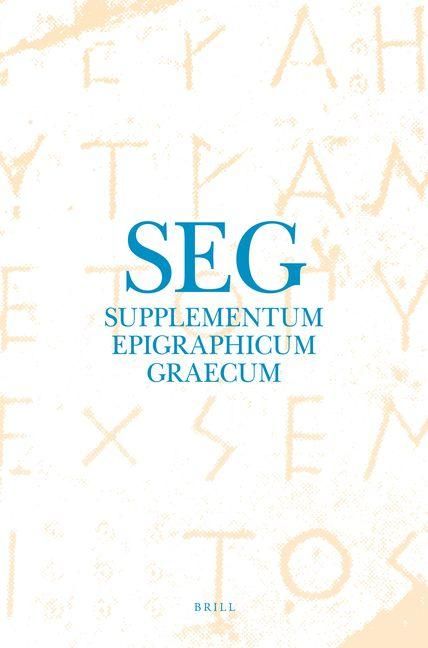 Produktbild: Supplementum Epigraphicum Graecum, Volume LX (2010)
