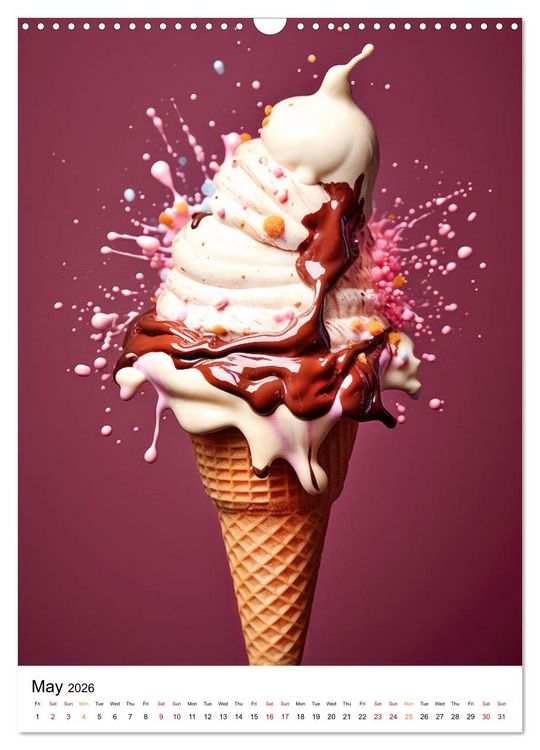 Produktbild: Iced Euphoria (Wall Calendar 2026 DIN A3 portrait), CALVENDO 12 Month Wall Calendar