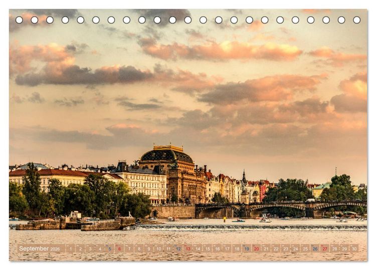 Produktbild: Ein Wochenende in Prag (Tischkalender 2026 DIN A5 quer), CALVENDO Monatskalender