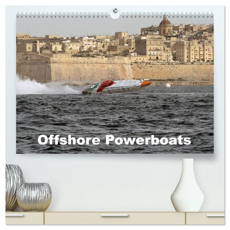 Produktbild: Offshore Powerboats (hochwertiger Premium Wandkalender 2026 DIN A2 quer), Kunstdruck in Hochglanz