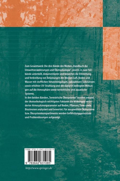 Produktbild: Handbuch der Umweltver&auml;nderungen und &Ouml;kotoxikologie