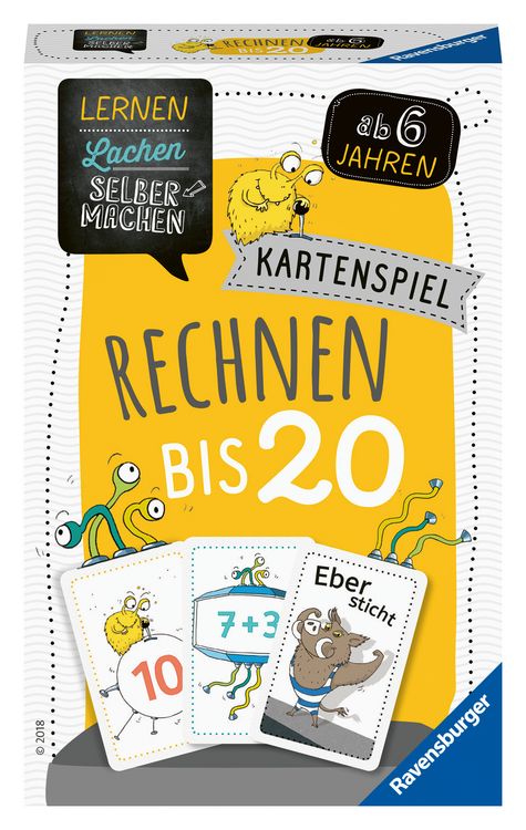 Produktbild: Lernen Lachen Selbermachen: Rechnen bis 20 - Kartenspiel ab 6 Jahre