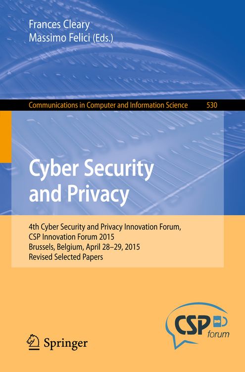 Produktbild: Cyber Security and Privacy