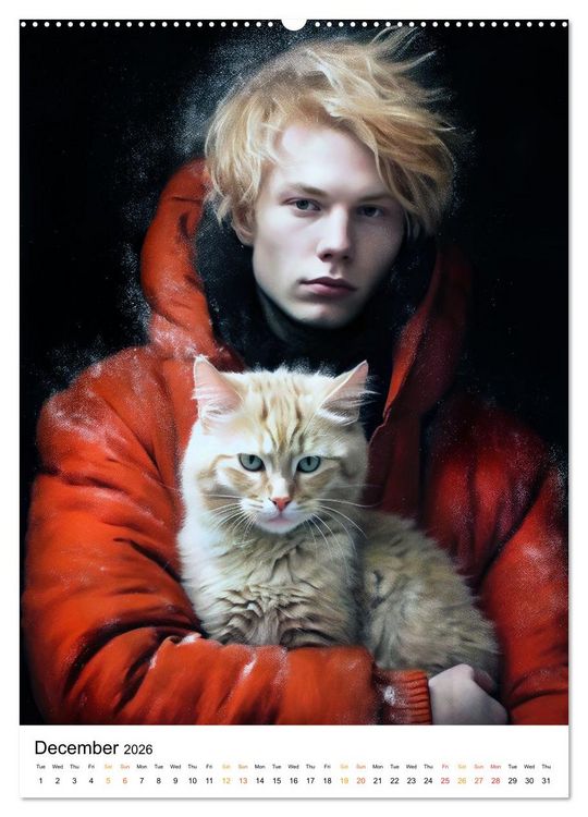Produktbild: Purrrfect Companions (Wall Calendar 2026 DIN A2 portrait), CALVENDO 12 Month Wall Calendar