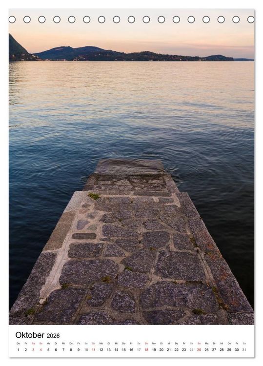 Produktbild: Lago Maggiore - Das Westufer (Tischkalender 2026 DIN A5 hoch), CALVENDO Monatskalender