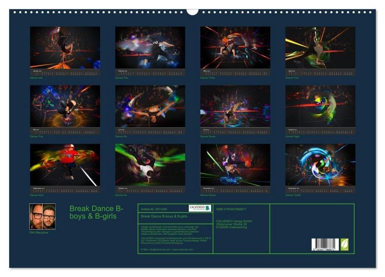 Produktbild: Break Dance B-boys & B-girls (Wandkalender 2026 DIN A2 quer), CALVENDO Monatskalender