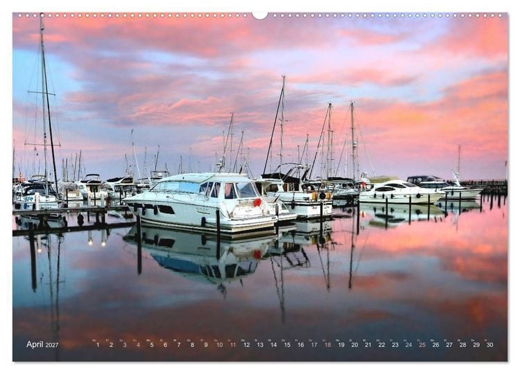 Produktbild: YACHTH&Auml;FEN AN DER OSTSEE (Wandkalender 2027 DIN A2 quer), CALVENDO Monatskalender