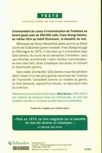 Produktbild: Au fond des t&eacute;n&egrave;bres : un bourreau parle