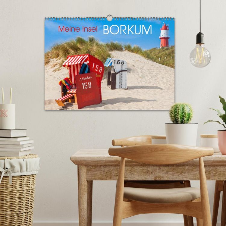 Produktbild: Meine Insel Borkum (Wandkalender 2026 DIN A3 quer), CALVENDO Monatskalender