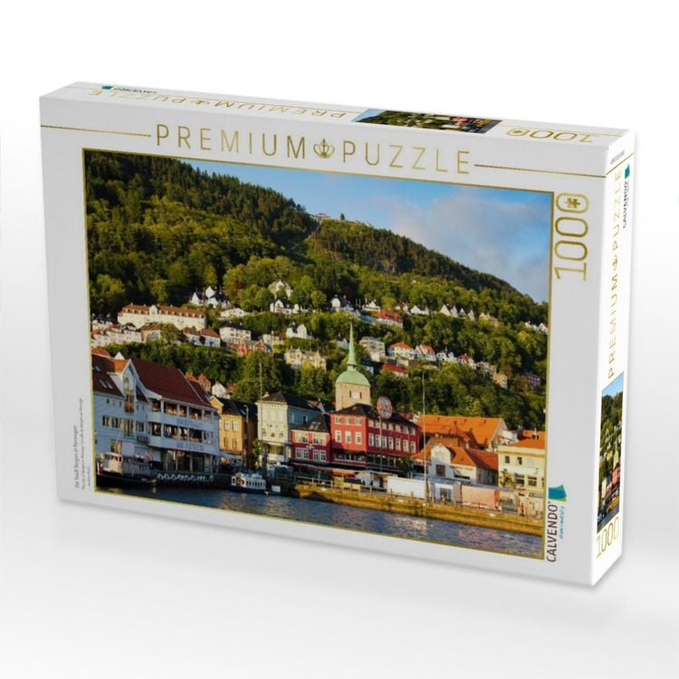 Produktbild: CALVENDO Puzzle Die Stadt Bergen in Norwegen | 1000 Teile Lege-Gr&ouml;&szlig;e 64x48cm Foto-Puzzle f&uuml;r gl&uuml;ckliche Stunden