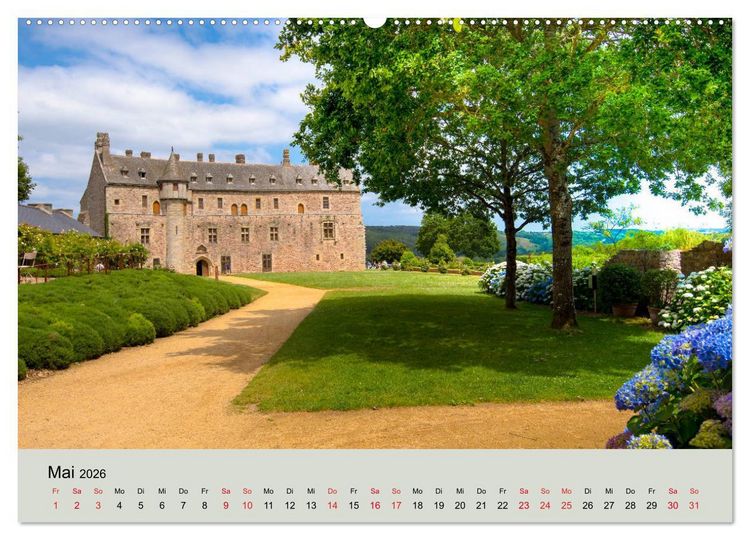Produktbild: Frankeichs Bauwerke - Schl&ouml;ser und Burgen in der Grand Nation (Wandkalender 2026 DIN A2 quer), CALVENDO Monatskalender