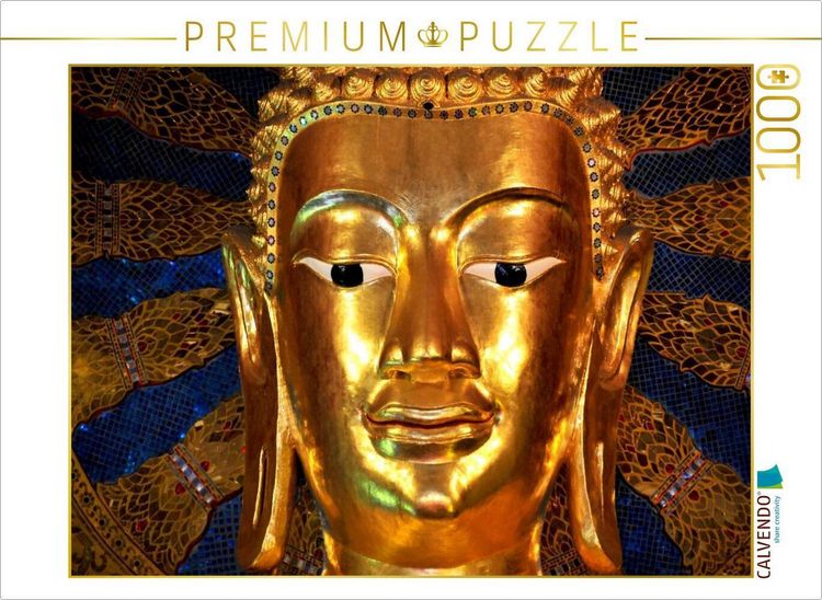Produktbild: CALVENDO Puzzle Buddhas Augen | 1000 Teile Lege-Gr&ouml;&szlig;e 64x48cm Foto-Puzzle f&uuml;r gl&uuml;ckliche Stunden
