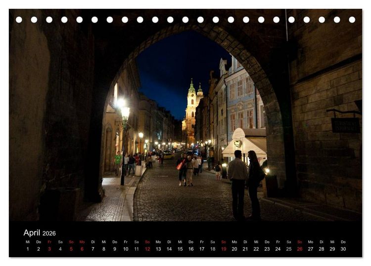 Produktbild: Prager Ansichten (Tischkalender 2026 DIN A5 quer), CALVENDO Monatskalender