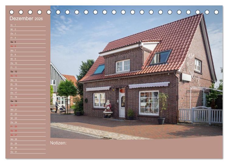 Produktbild: Hooksiel im Friesland (Tischkalender 2026 DIN A5 quer), CALVENDO Monatskalender