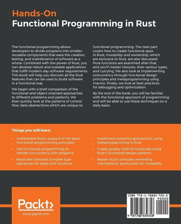Produktbild: Hands-On Functional Programming in RUST