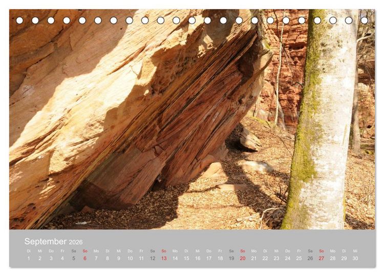 Produktbild: Felsen im Pf&auml;lzer Wald (Tischkalender 2026 DIN A5 quer), CALVENDO Monatskalender