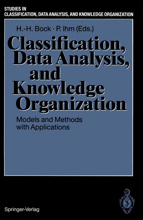 Produktbild: Classification, Data Analysis, and Knowledge Organization
