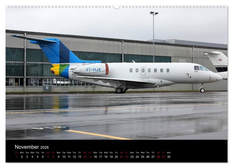 Produktbild: Bizjets (High Quality Premium Wall Calendar 2026 DIN A2 landscape),CALVENDO 12 Month Wall Calendar