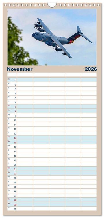 Produktbild: Familienplaner 2026 - A400M LTG 62 mit 5 Spalten (Wandkalender, 21 x 45 cm) CALVENDO