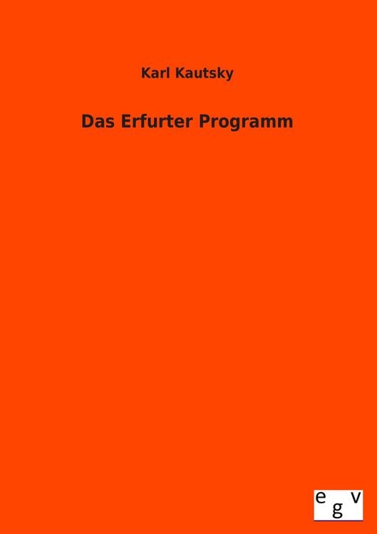 Produktbild: Das Erfurter Programm