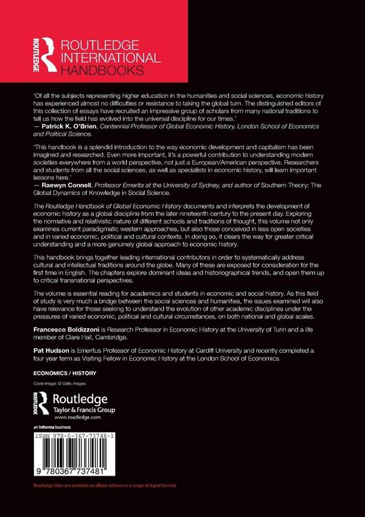 Produktbild: Routledge Handbook of Global Economic History