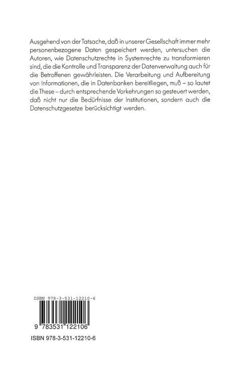 Produktbild: Datenschutz als Anforderung an die Systemgestaltung