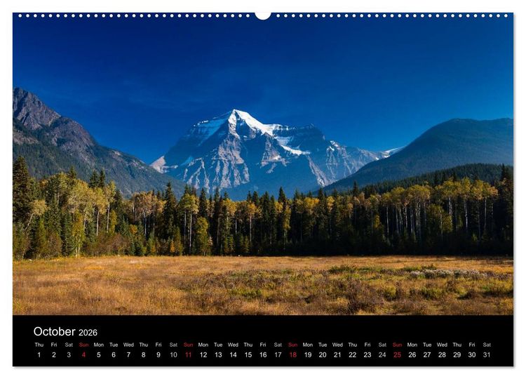 Produktbild: Western Canada (High Quality Premium Wall Calendar 2026 DIN A2 landscape),CALVENDO 12 Month Wall Calendar
