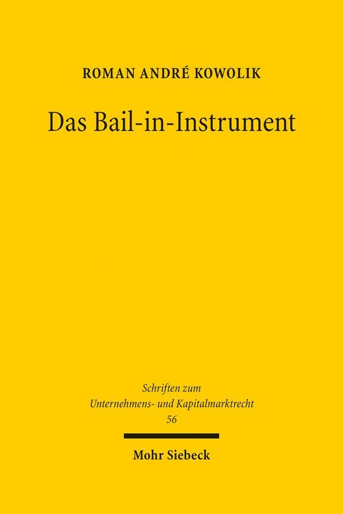 Produktbild: Das Bail-in-Instrument