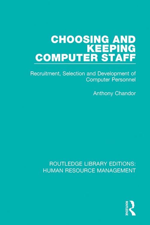 Produktbild: Choosing and Keeping Computer Staff