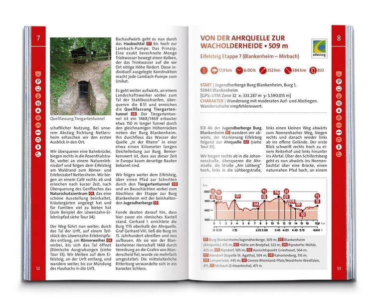 Produktbild: KOMPASS Wanderf&uuml;hrer Eifelsteig, vom Dom zu Aachen zum Dom in Trier, 50 Touren mit Extra-Tourenkarte